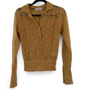 Retro Yellow knitted top